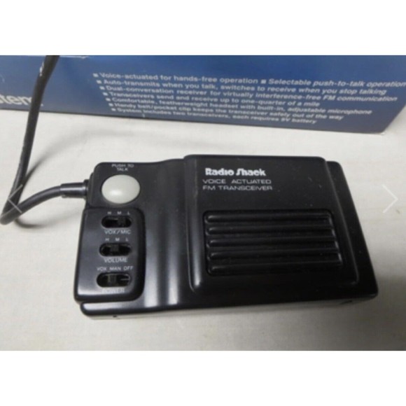Portable Audio & Video Realistic Radio Shack Voice Operated 2 Way Communication System Trc56